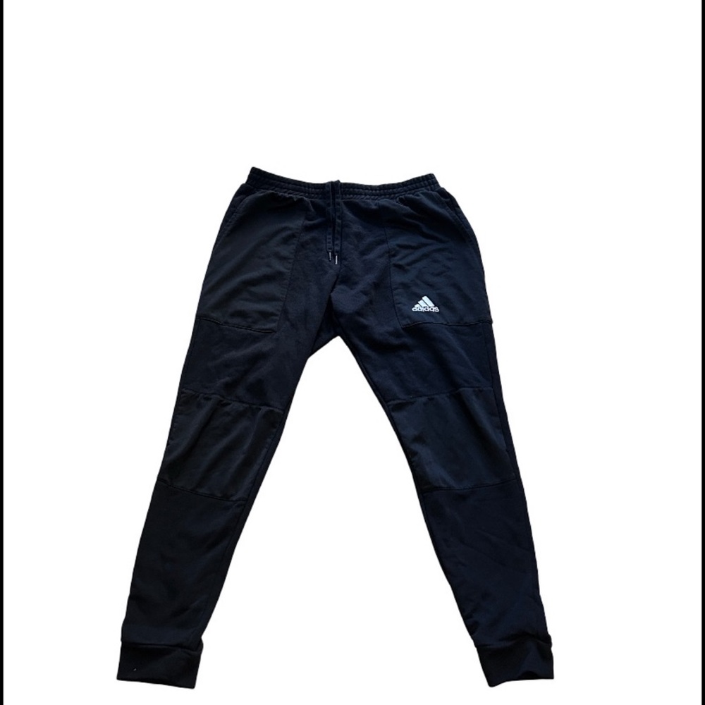 Adidas Black Athletic Sweatpants – Size Large – Polyester Athleisure Joggers